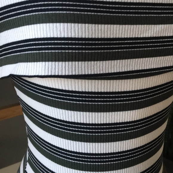 Cruizin down the St. off shoulder stripe bodysuit - Picture 5 of 6